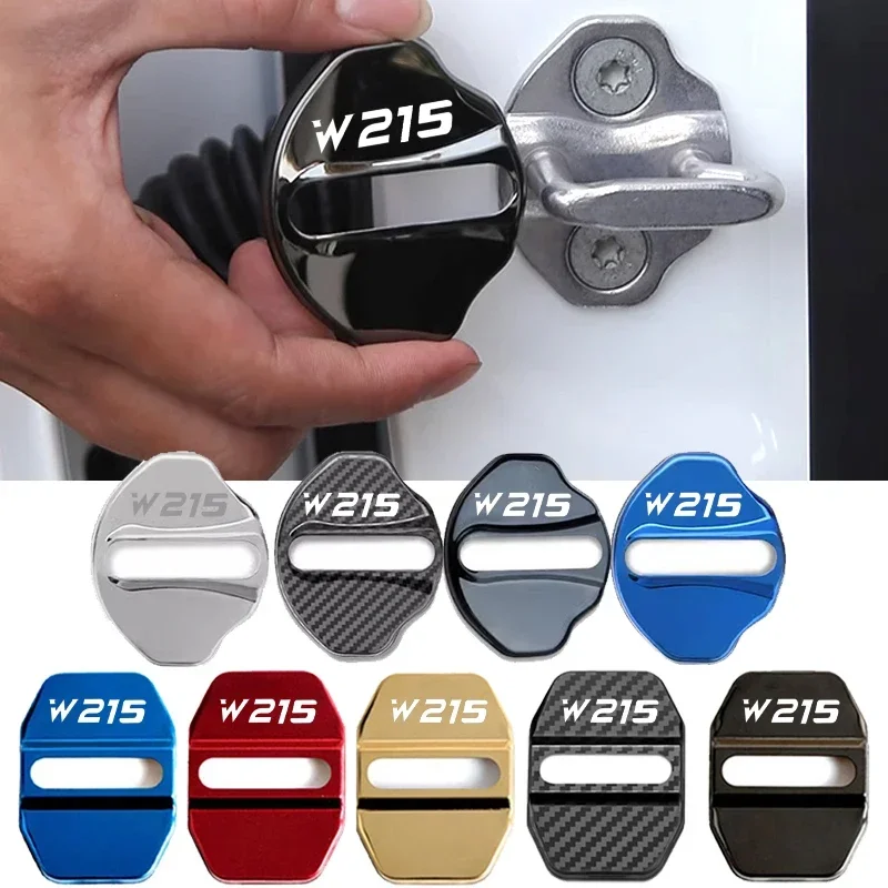 4Pcs Car Door Lock Covers For Mercedes Benz W215 Emblem VITO VIANO SPRINTER Stainless Steel Auto Protective Buckle Case Decals