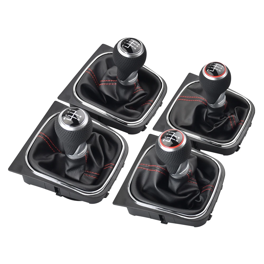 

Для VW Volkswagen Golf 5 MK5 R32 GTD G-TI 2004-2009 5/6 скоростей автомобильная ручка переключения передач красный/серебристый кольцевой рычаг ручка