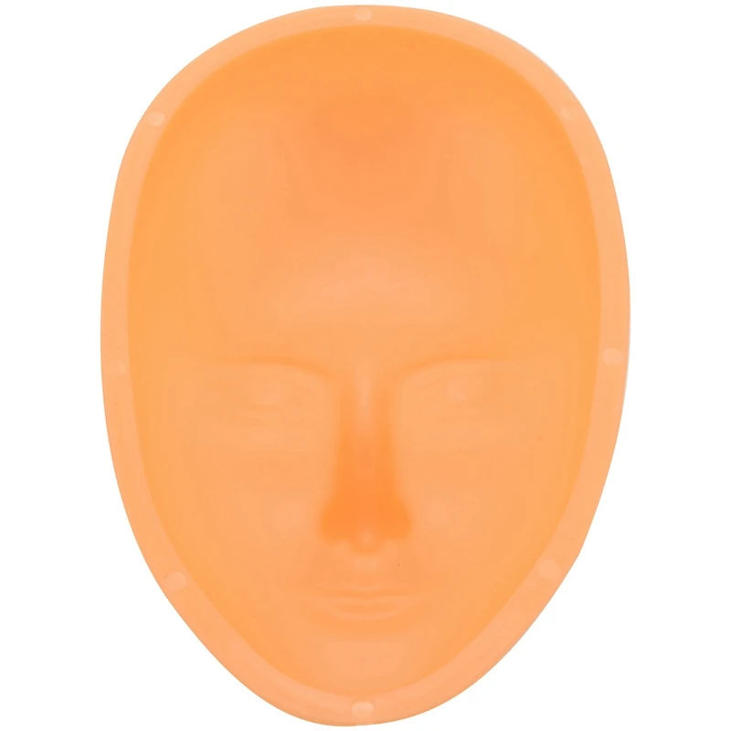 Cabeza de entrenamiento Facial, maniquí de silicona para práctica, maquillaje permanente, labios, cejas, piel, 2X 5D