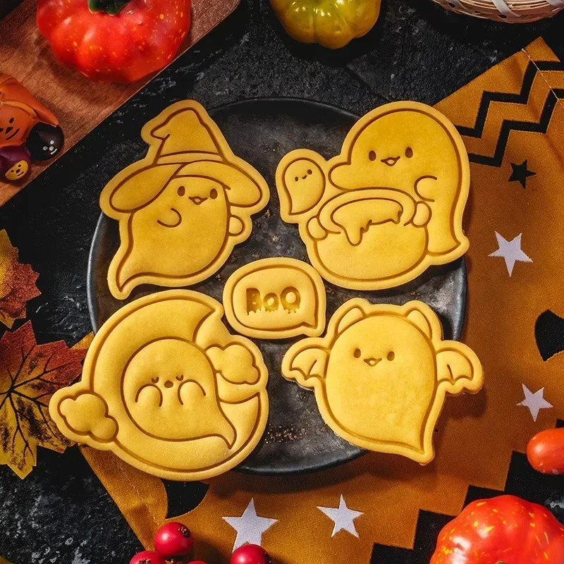 Geister form Halloween Fondant Kuchen Keksform Thema Party Aus stech formen liefert Kuchen Dekorations werkzeuge Küchen zubehör