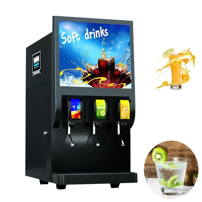 Commercial 3 Valves Soft Drinks Coke Beverage Post Mix Dispenser Vending Machine Cola Dispenser