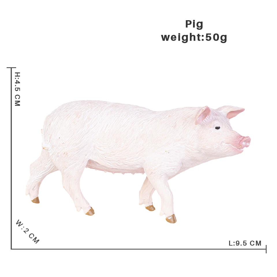 Solide Simulation wilde Zoo Tier Antilope Giraffe Panda Schwein Modell Action figuren Elefant Tiger Figuren Spielzeug für Kinder – Detail 16