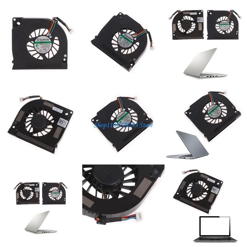 

Y2GD 1PC CPU Fean Laptop Laptop Fean вентилятор 5V 4PIN CPU COLER для E5500 E5400 DFS531305M30T.