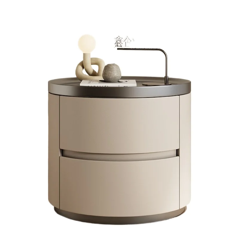 Oval simple modern home bedroom creative bedside table, high sense light luxury small coffee table special shape