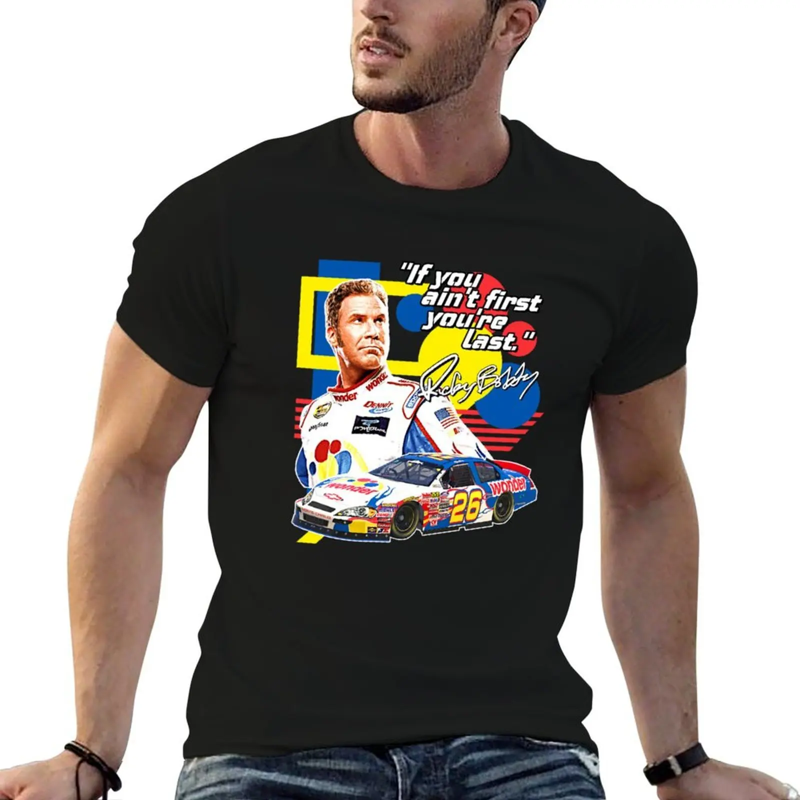 

Ricky cotton heavy Design T-Shirt Ain&X27;T t t Bobby Racing man custom If print You shirt First Last You&X27;Re shirt