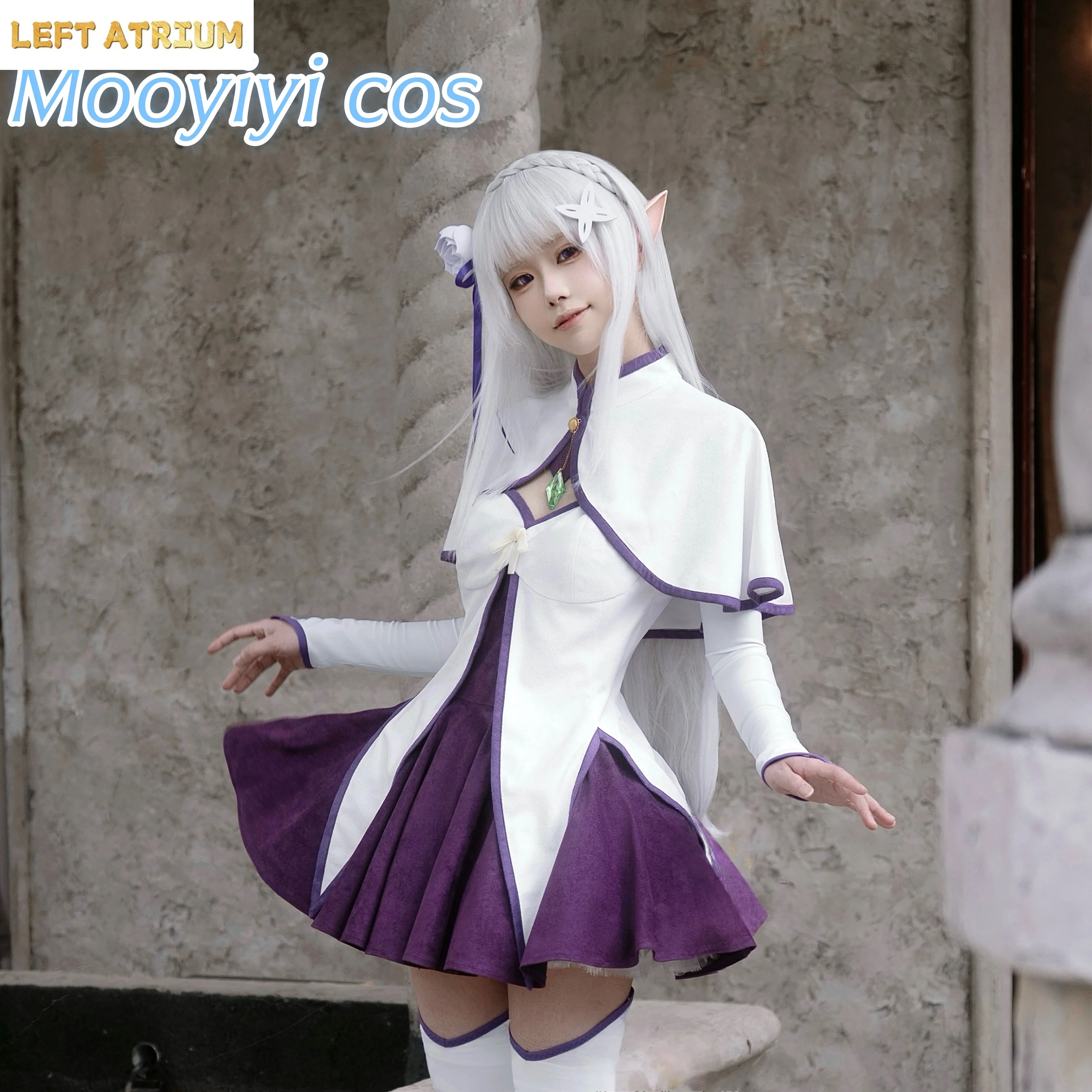 

2026 New Emilia Cosplay Costume Halloween Christmas Role Playing Party Comic different world Emiria S-XL