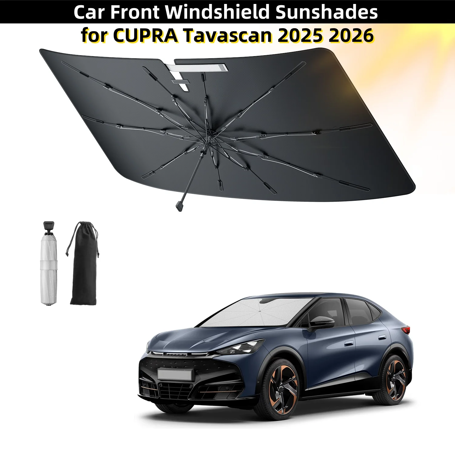 

for CUPRA Tavascan 2025 2026 Car Front Windshield Sunshades Auto Interior CUPRA Tavascan 2025 Accessories