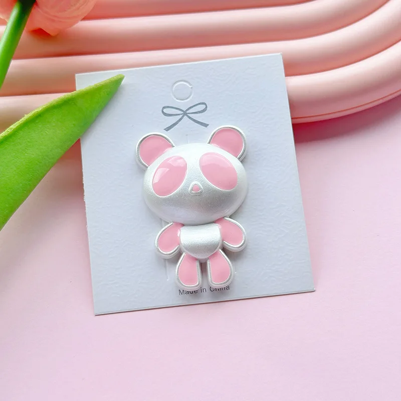 5 個ミニソ漫画パホールシューズ DIY アクセサリーシューズバックルベアフラットバック素敵な br ブローチバッグピン装飾