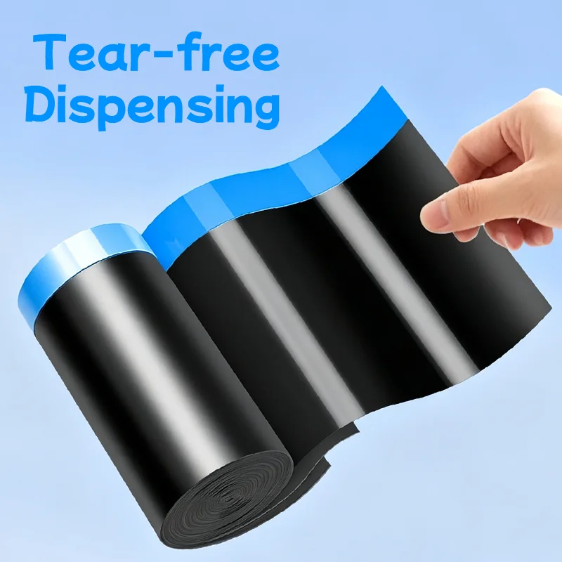 50Pcs 45x50cm Antibacterial Drawstring Trash Bags Thickened Large Kitchen Storage Garbage Portable BagswithHandles Plastic Bag