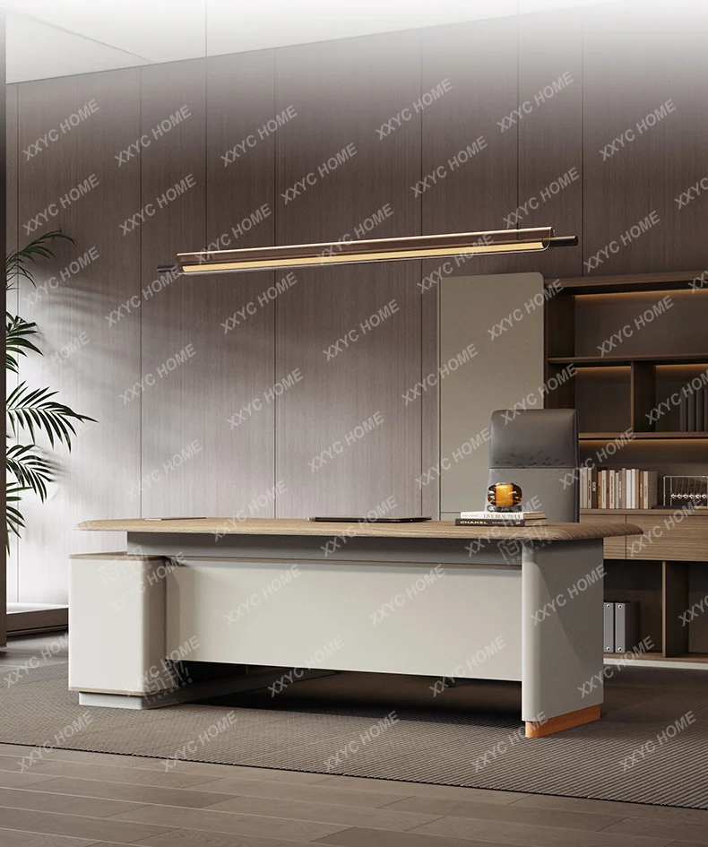 Hot sales 160 180 200 220 240 cm Modern manager boss Room desks Computer desk office Table pliante Motion desk file cabinet Furn