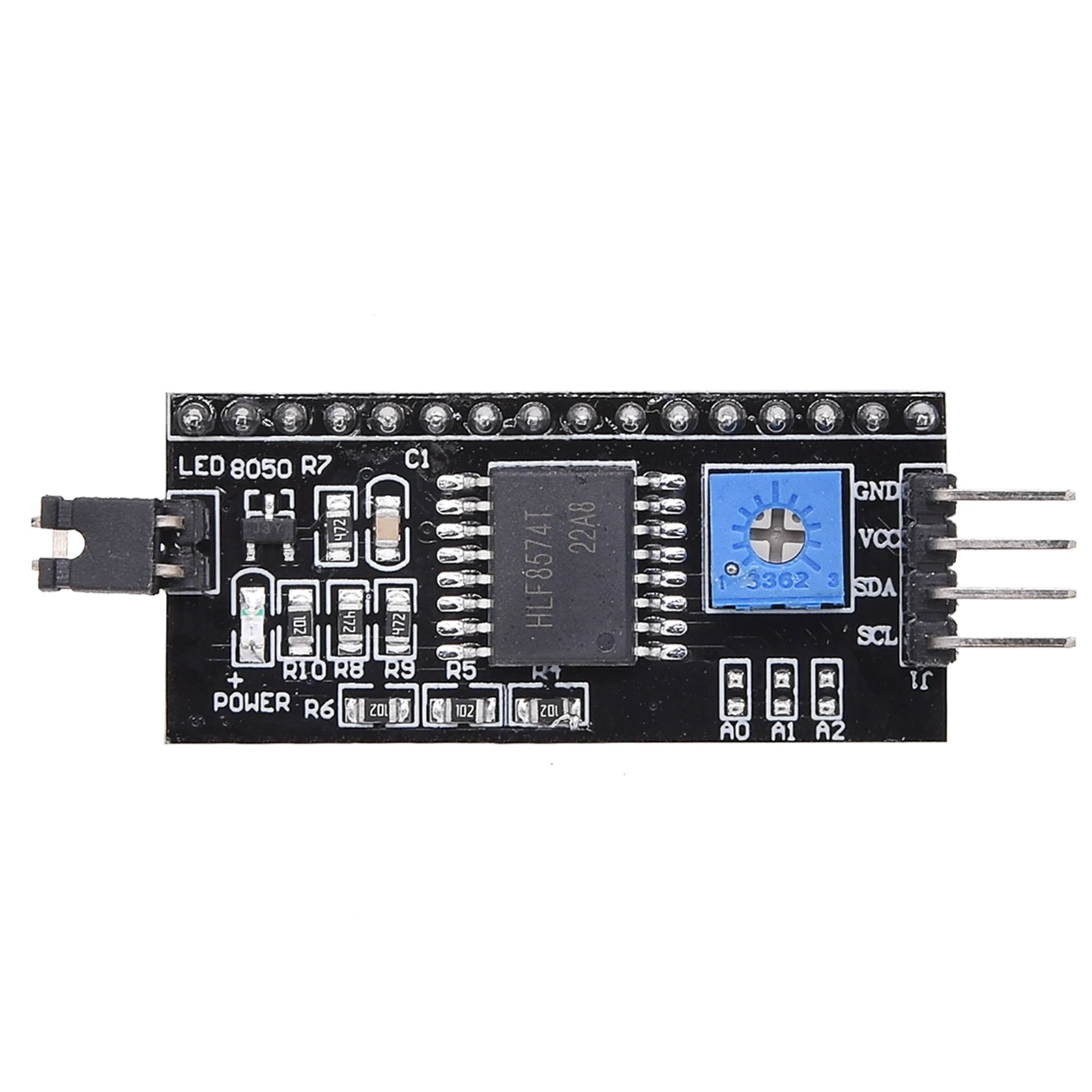 10ชิ้นหน้าจอแสดงผล1602A LCD1602 I2C LCD IIC โมดูลหน้าจอสีฟ้า PCF8574 IIC I2C อะแดปเตอร์ LCD1602จานสำหรับ Arduino