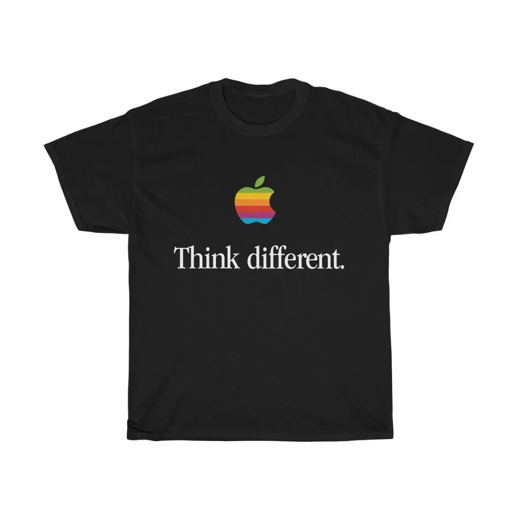 Unique Apple Computer Printed Cotton Short-Sleeved T-Shirt - High-Quality Summer Men's Women's Clothing T-Shirt