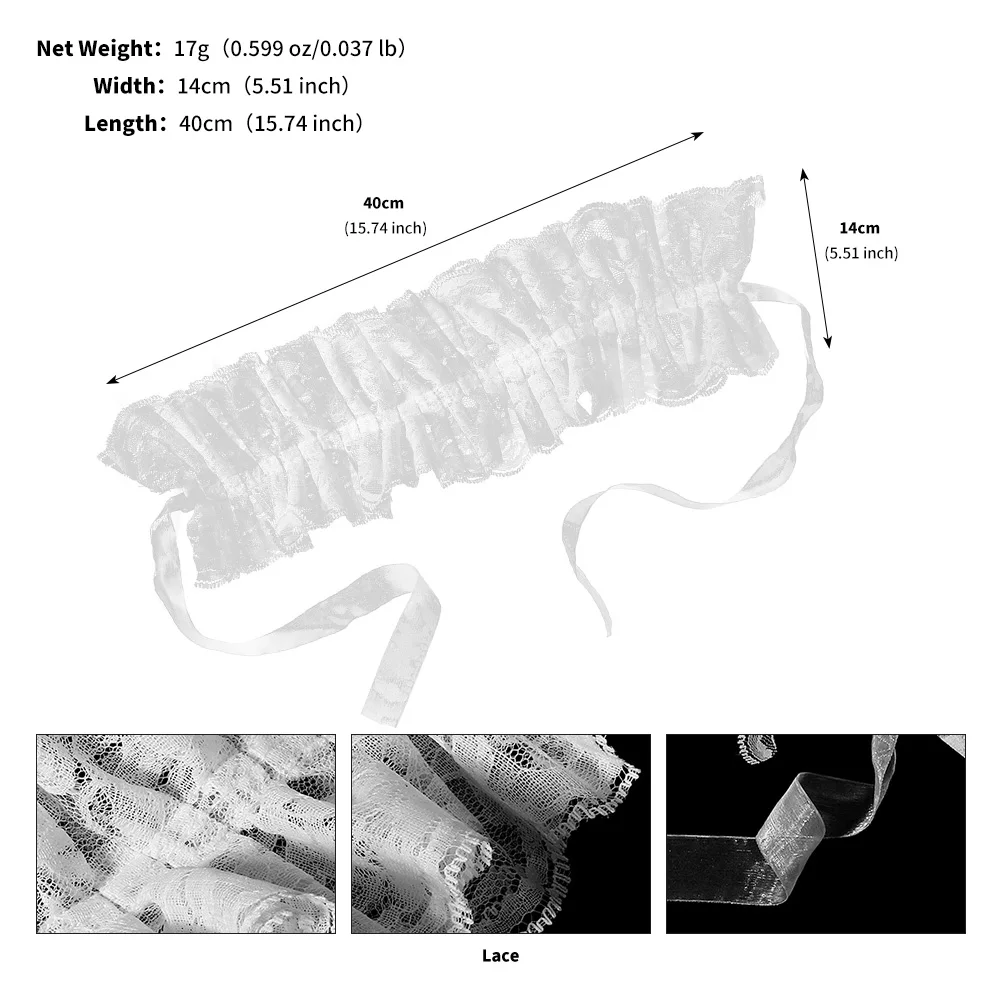 Miallo أنيقة Puffball المعاوضة وهمية طوق الرقبة راف انفصال تول كشكش طوق للنساء تأثيري حلي الملحقات #6