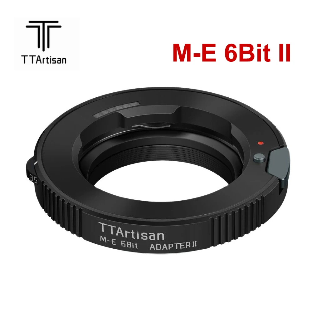 

TTArtisan M-E 6Bit II Lens Adapter Converter Ring for Leica M-mount Lens to Sony E Mount Camera a6500 a6400 a7 Lens Accessory