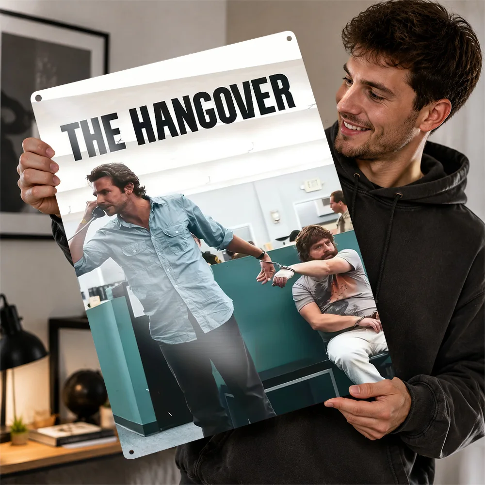 The Hangover Movie Poster Cinema Wall Art Personalized Vintage Metal Sign for Man Cave Home Decor Film Fan Gift Room Decoration