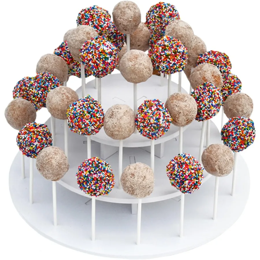 

3-х уровневая круглая подставка для торта из ПВХ