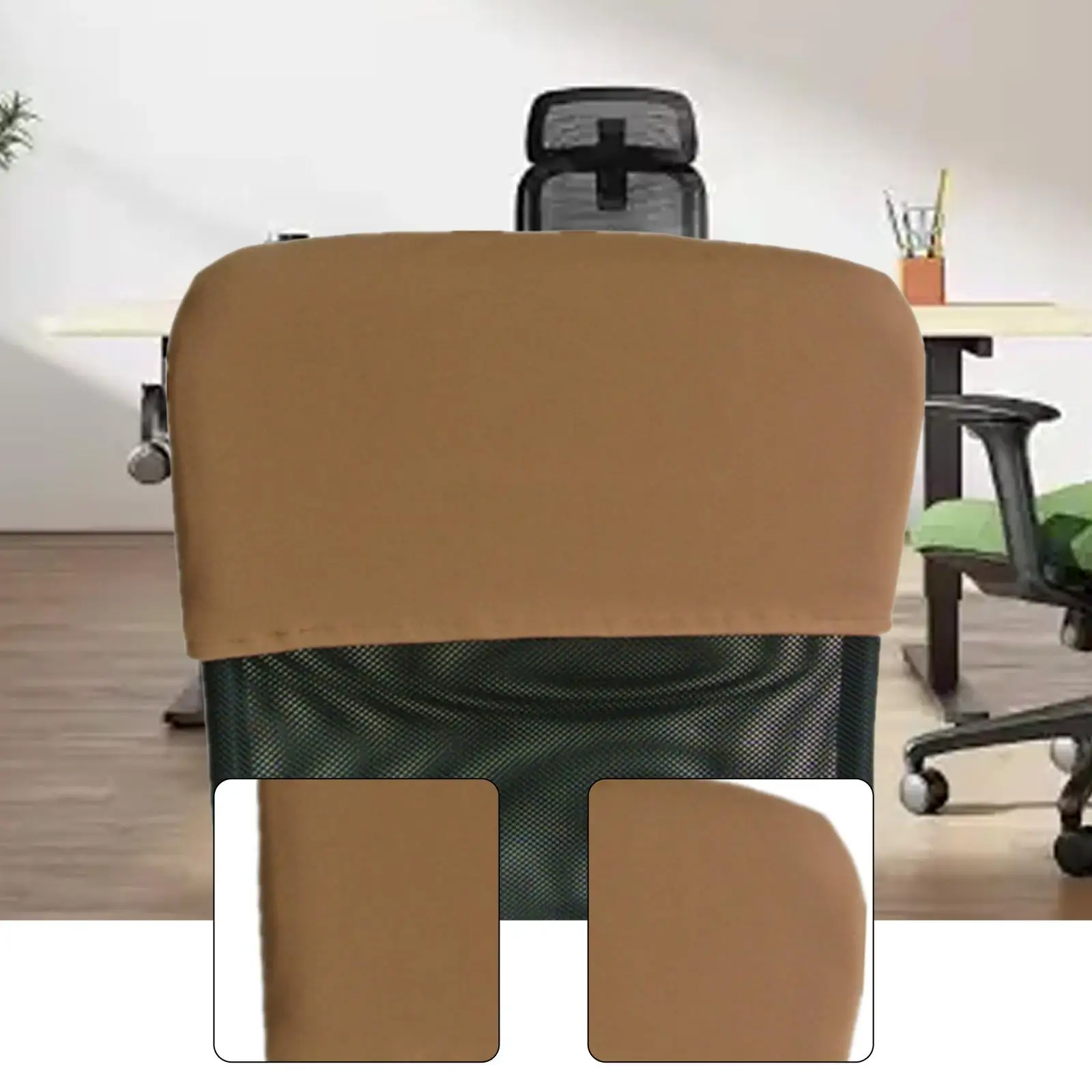 Stretch Computer Chair Back Cover Elastic Office Chair Slipcover Furniture Protector for Home Office Study