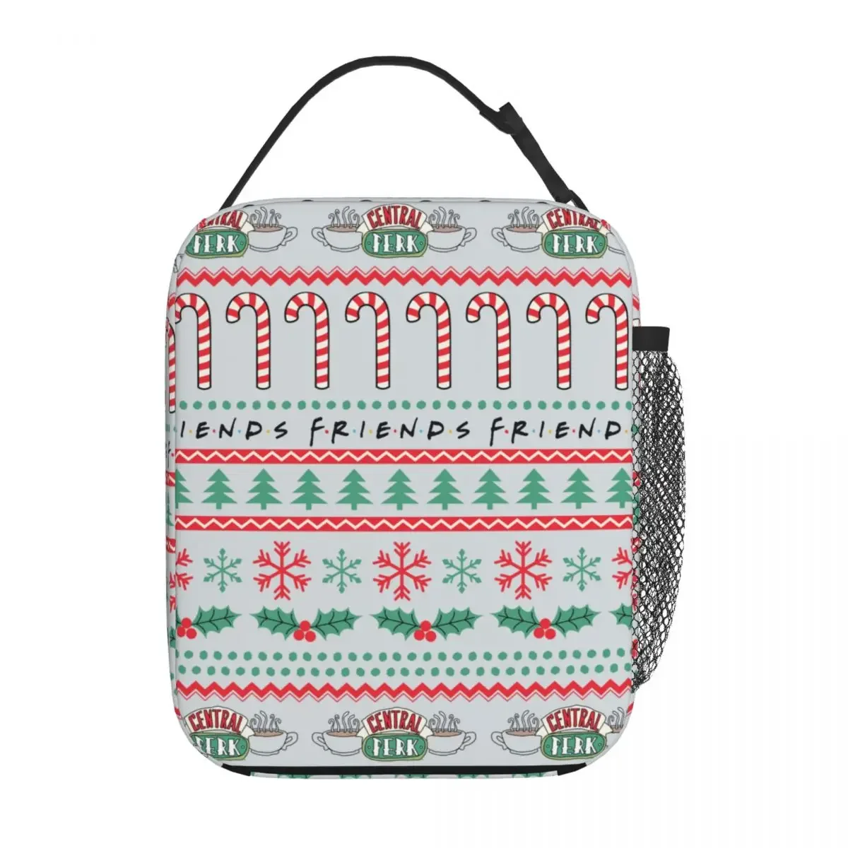 Insulated Lunch Boxes Central Perk Friends Accessories Ugly Sweater Christmas Storage Food Box New Thermal Cooler Lunch Box