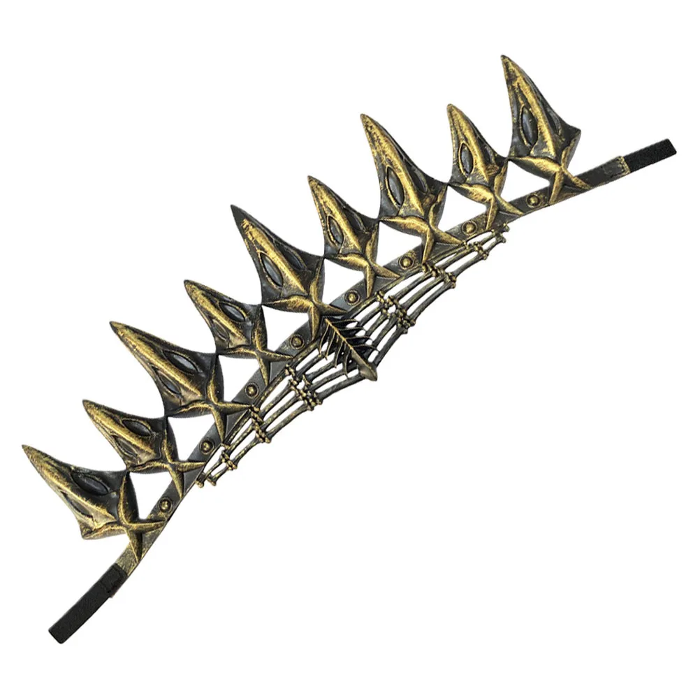 Accessoires de fête gothiques pour femmes, Costume pour hommes, couronne d'halloween en argent pour Cosplay, bijoux de bal, décor