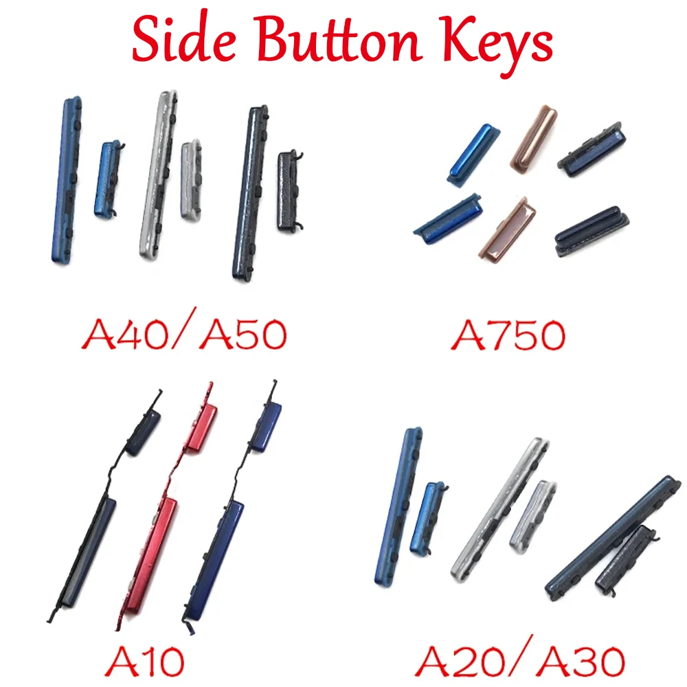 NEW Power Button Key + Volume Side Button Keys For Samsung A10 A105F A20 A205F A30 A305F A40 A405F A50 A505F A7 2018 A750 A750F