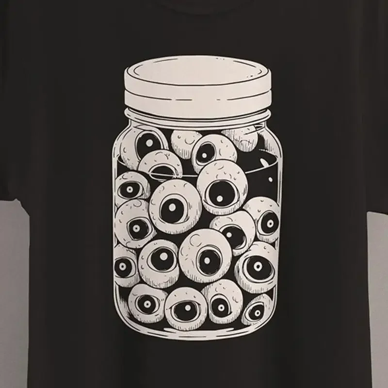Weirdcore Eyeballs In A Jar T Shirt Eyeball Dreamcore Aesthetic Grunge Clothin