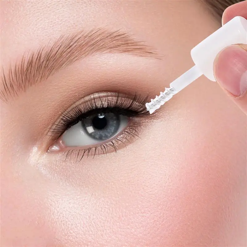 4pcs Natural Eyelash Gel Waterproof Eyebrow Styling Makeup Quick-Drying Lasting Brow Liquid Setting Natural Transparent Stereo