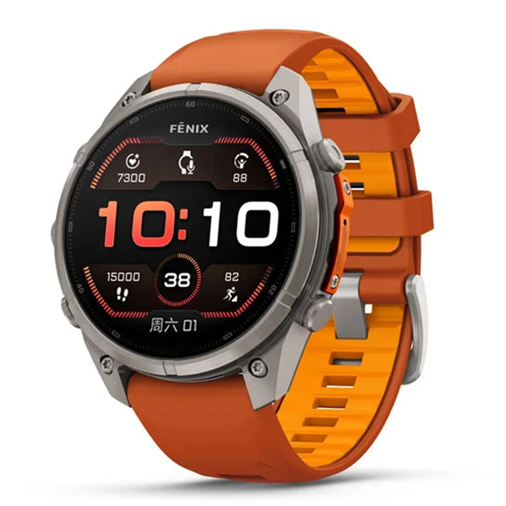 Offizielles Uhrenarmband 22 26mm für Garmin Fenix 8 9 Pro 47mm 51mm Solar 7 7X/Enduro/Epix/Tactix8 970 Sportliches Silikon QuickFit Armband – Detail 27