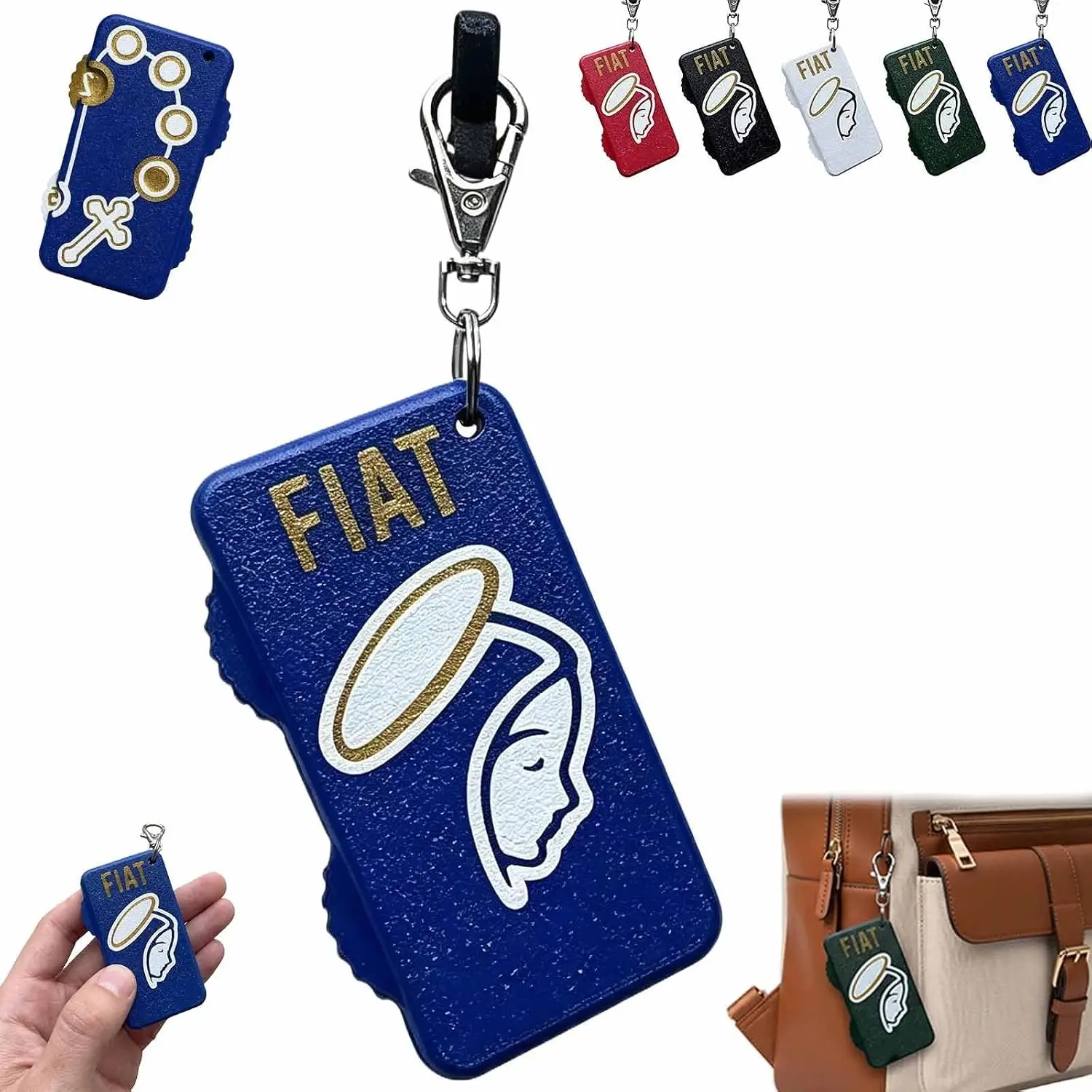 Rosary Counter Fidget Keychain | Portable Handheld Scroll Wheel for Daily Devotion & Faith Gifts, Catholic Prayer Companion