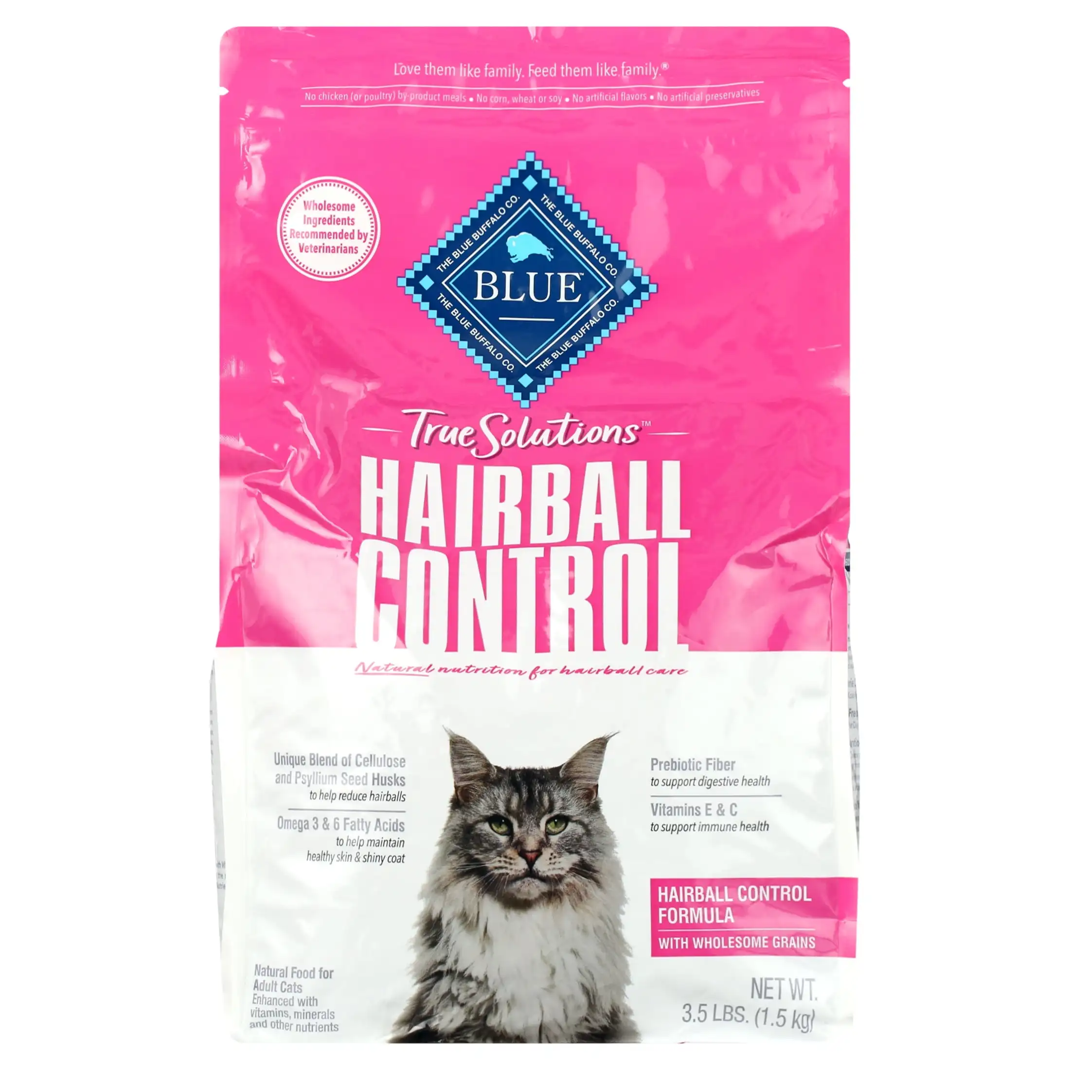 

True Solutions Hairball Control Natural Dry Cat Food, Chicken, 3.5-lb. Bag
