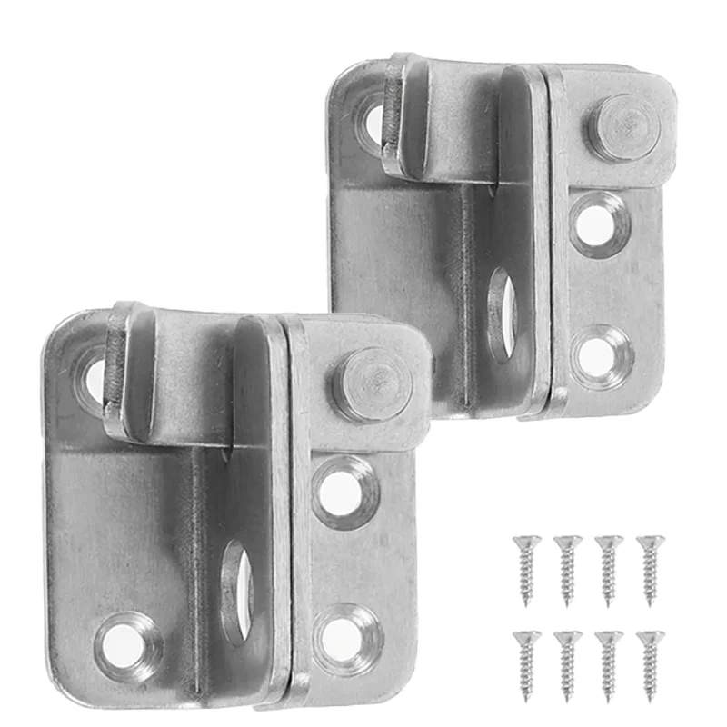 

Stainless Steel Small Latch,Multi-Purpose Flip Lock for Wood Fence Gate,Bathroom Stall & Pet Cage,Padlockable for Extra Security