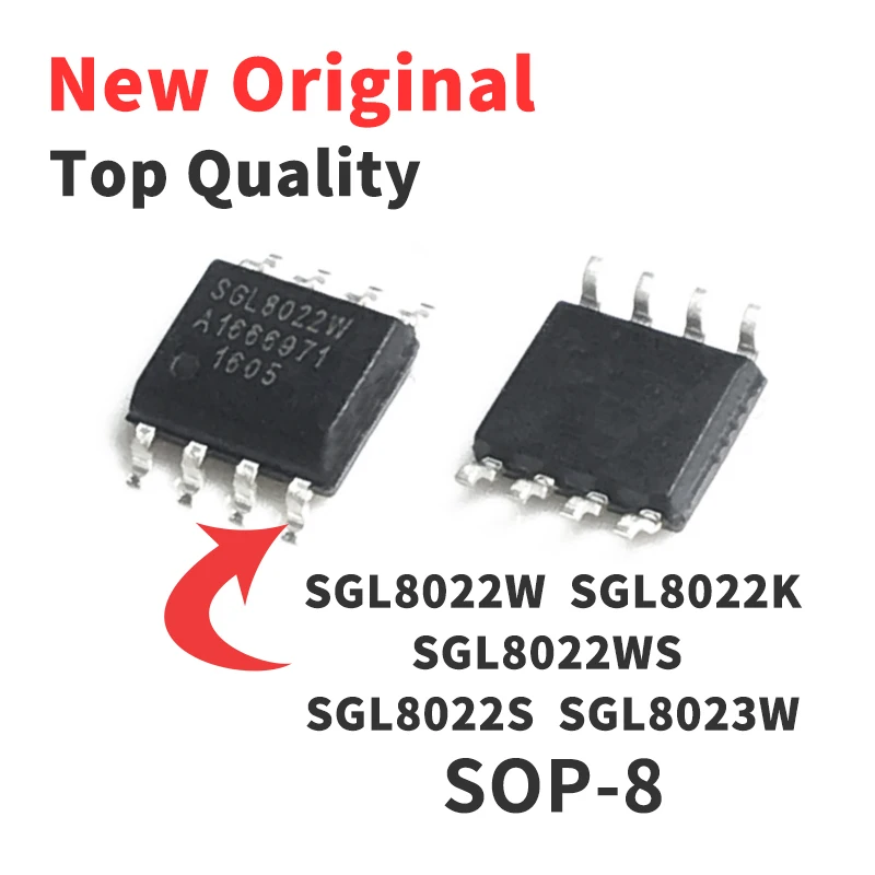 (5 Pieces) SGL8022K SGL8022WS SGL8022S SGL8023W SMD SOP8 Chip IC Original Brand New