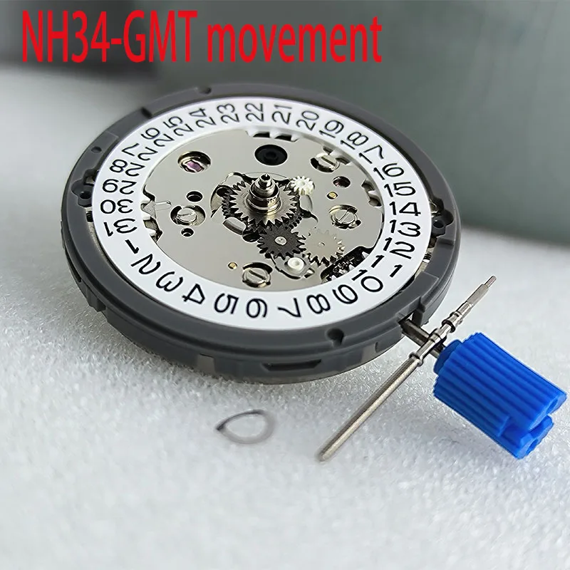 

GMT NH34 Watch Movement Mechanical Automatic Date at 3 o'clock Self-winding High Accuracy Watches Repair Tool