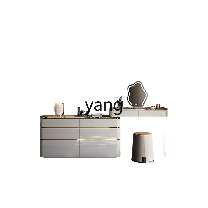 

LH light luxury dresser chest cabinet integrated solid wood dresser modern simple storage cabinet