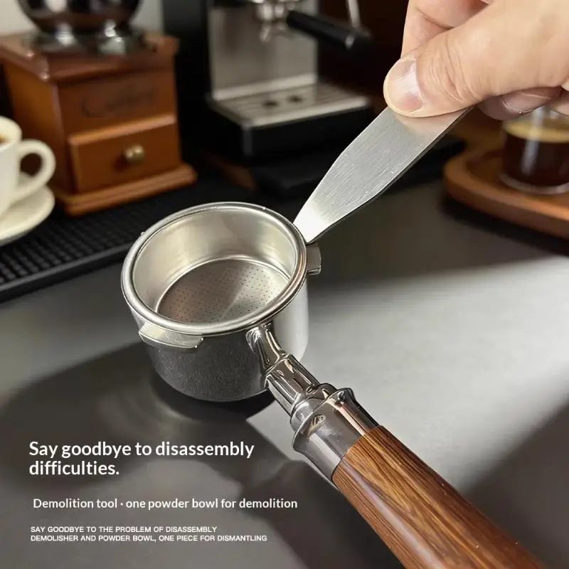 Portafilter Basket Removal Tool Stainless Steel Durable Coffee Powder Cup Disassembly Espresso Machine Accessory