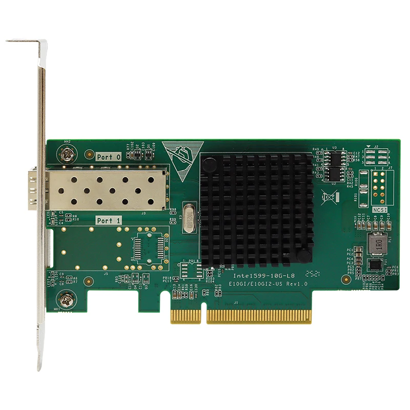 UOTEK 1 포트 10G 오픈 SFP 네트워크 카드 Intel 82599 칩셋 UT-N7091-TX가 포함된 Ffiber 네트워크 카드