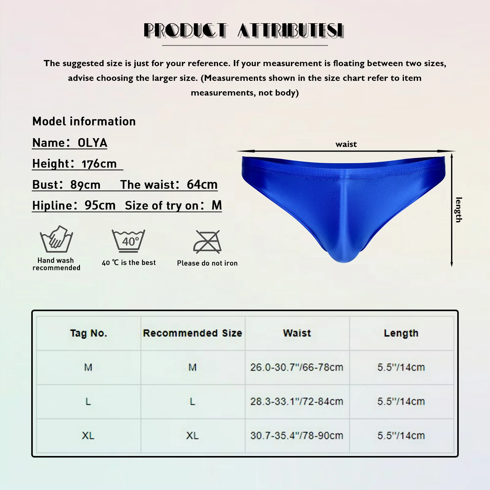 Culotte Brillante Sexy en Satin pour Homme, Sous-Vêtement Brcorporelle, Taille Haute, artificiel astique, Maillot de Bain