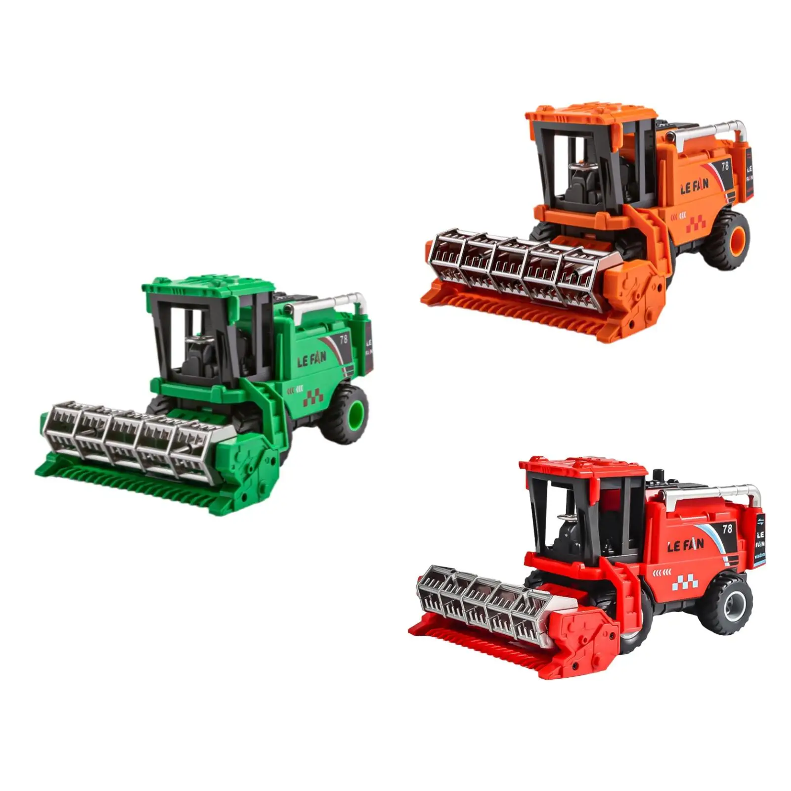 

Kids Harvester Toy Farm Toy with Front Cutting Device Simulated Mower Transport Truck Small Farm Tractor Toy for Boys Girls Gift