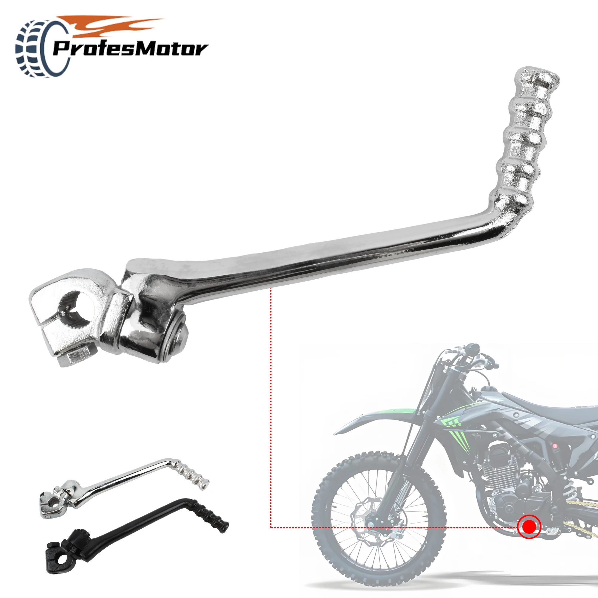

For KAYO Motorcycle 13mm Kick Start Starter Lever Pedal SSR SDG BSE 50cc To 160cc Motocross Dirt Bike Modification Accessories