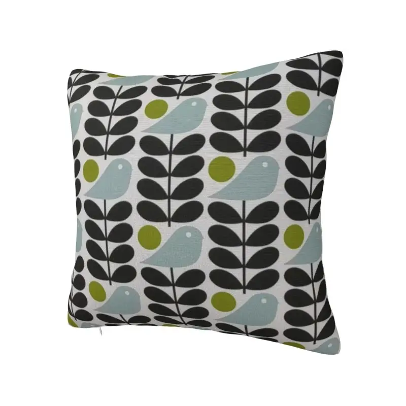 Custom Early Bird Granite Cushion Cover 40x40cm Orla Kiely Floral Velvet Cute Pillow Case Home Decoration