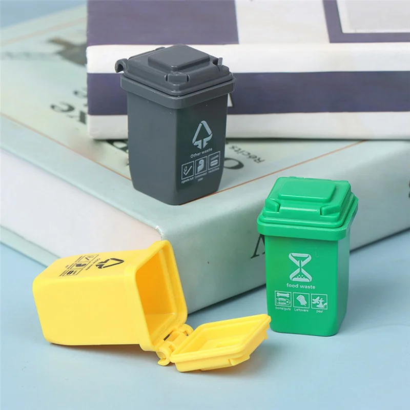 Altamente recomendado, 5 uds., cubo de basura en miniatura para casa, piezas de modelo, muebles, latas de camión de basura, contenedor de vehículo Gi