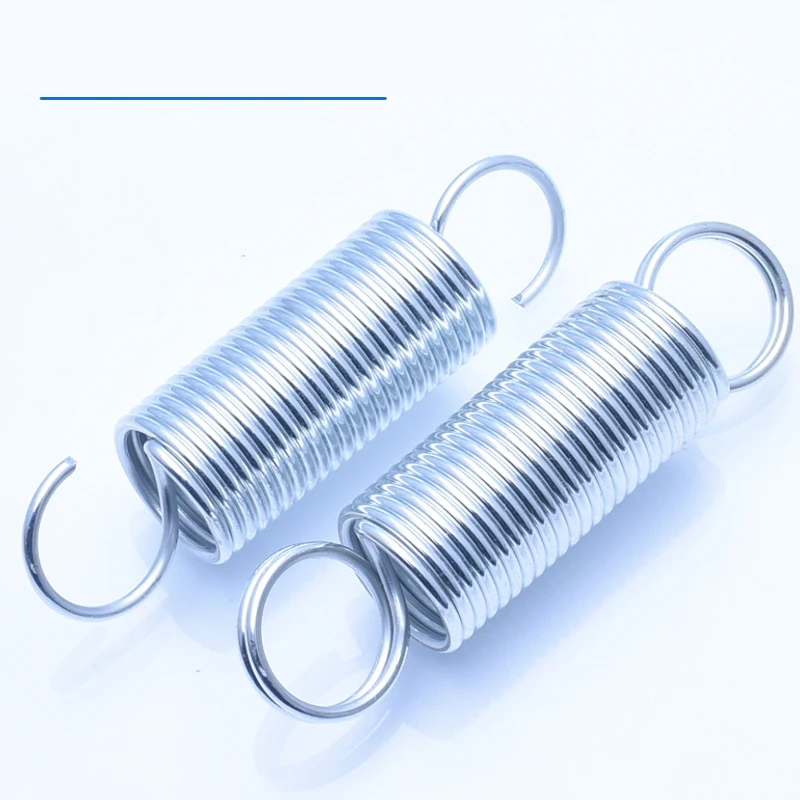 Stainless Steel Open S Hook Tension Spring Tensile Springs Galvanized Stretching Spring Wire Diameter 0.9mm Length 70~316m