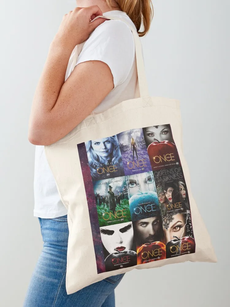 

Once upon a time ... Tote Bag cute tote bag Women's shopper reusable grocery bags tote bag men