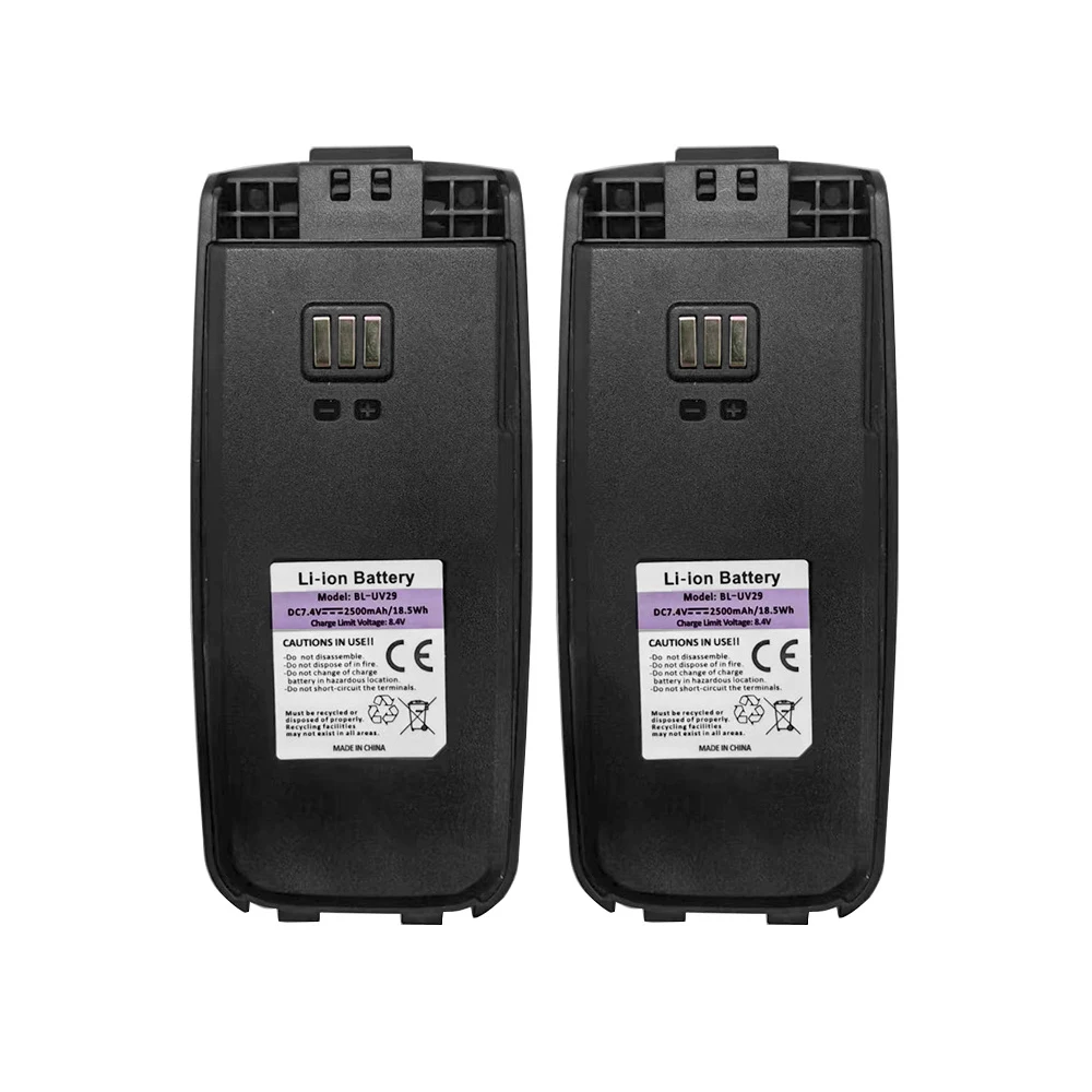 Oryginalna bateria BAOFENG BL-UV29 2500mAh 8.4V do radiotelefonów UV-29 Walkie Talkie pro Max, dodatkowe ładowanie Type-C