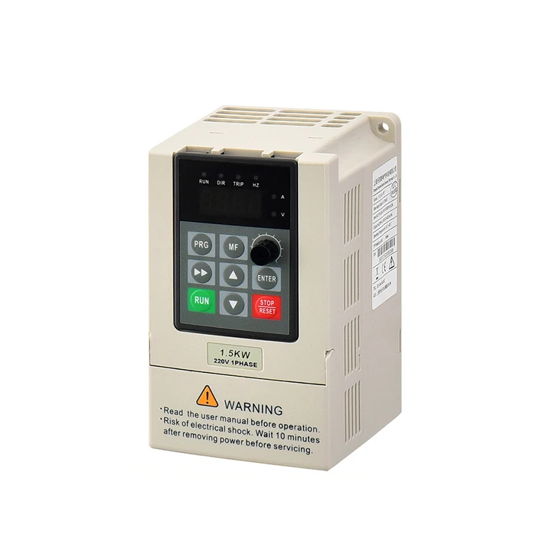 Solar VFD 0.4/0.75/1.5/2.2KW 0.5/1/2/3HP Output Variable Frequency Drive Converter Motor Speed Vector Control Inverter