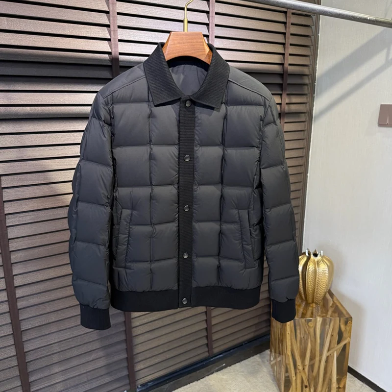 

BC Итальянский повседневный пуховик с лацканами на белом утином пуху