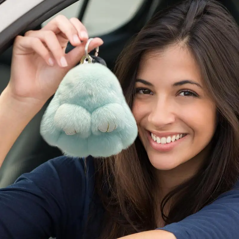 Peluches de animais macios para mochilas pingente de pelúcia para sacola coelho dos desenhos animados chaveiro charme bonito saco portátil acessório