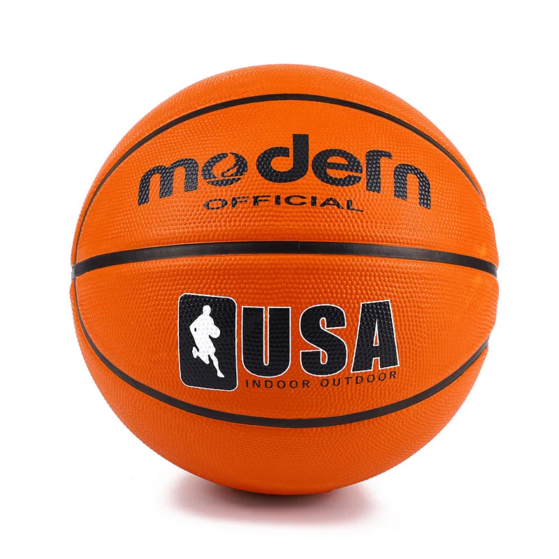 1 قطعة كرة السلة المطاطية المهنية لسطح متين محبب Skidproof الكرة التدريب مباراة الحجم القياسي الوزن الرياضة في الهواء الطلق
