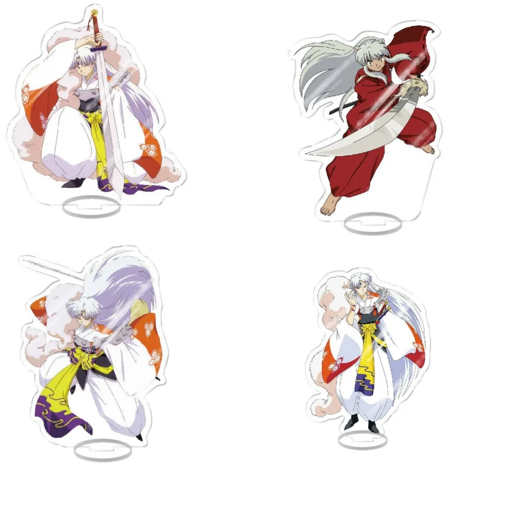 

Anime Figure Inuyasha Sesshoumaru Higurashi Kagome Standing GiftsAcrylic Stand Transparent Hot Selling Model Plate Christmas