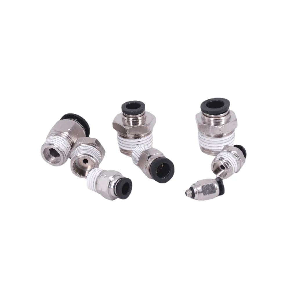 1/8" 1/4" 3/8" 1/2" NPT männlich weiblich 1/8" - 5/8" Zoll Rohr Außendurchmesser Winkelstück pneumatischer Push-to-Connect-Luftanschluss Schnellverschluss – Detail 6
