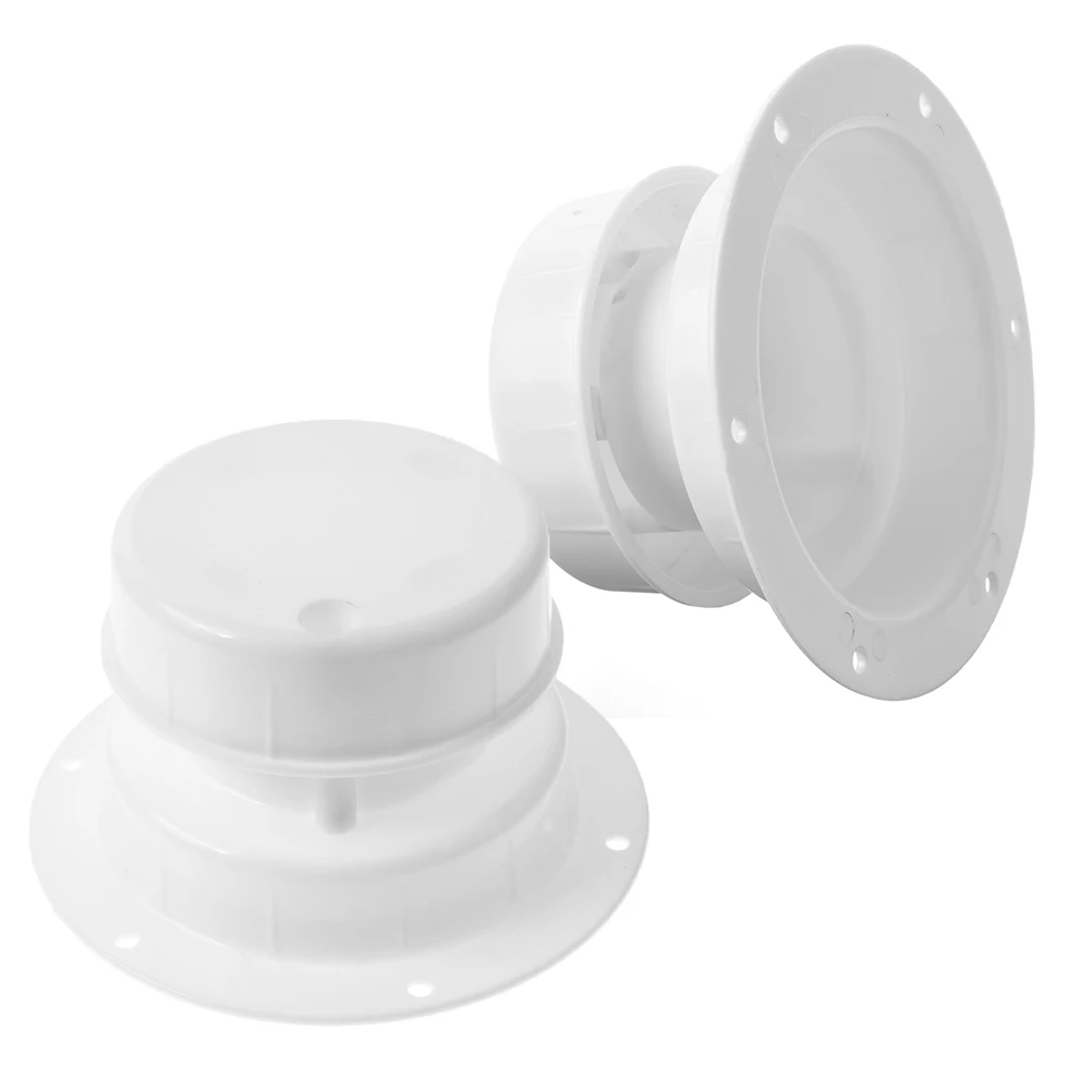 

2pcs Roof for RV Ventilation Durable Plastic Waterproof Sunproof Camper Trailer Airflow Easy Install White RV Cap Roof for Rv